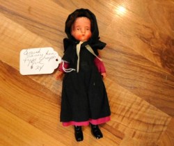 7'' LATE 40S COMPOSITION NANCY ANN STYLE ORIGINAL  AMISH DOLL
